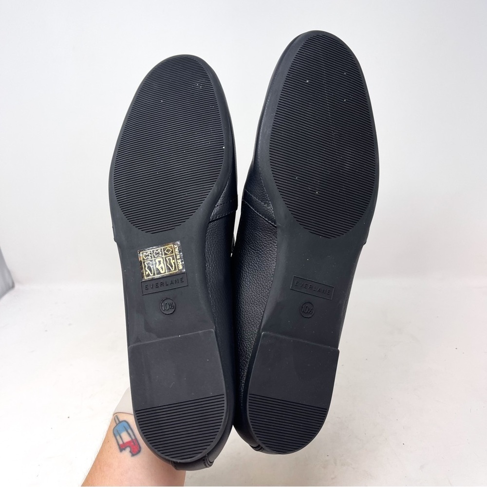 NIB Everlane The Leather Slip On Black Genuine Leather Loafer Size 10.5 - Picture 6 of 7
